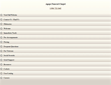 Tablet Screenshot of agapefuneralchapel.com
